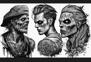 Zombie tattoo idea