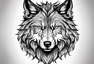 Growth. Wolf. tattoo idea