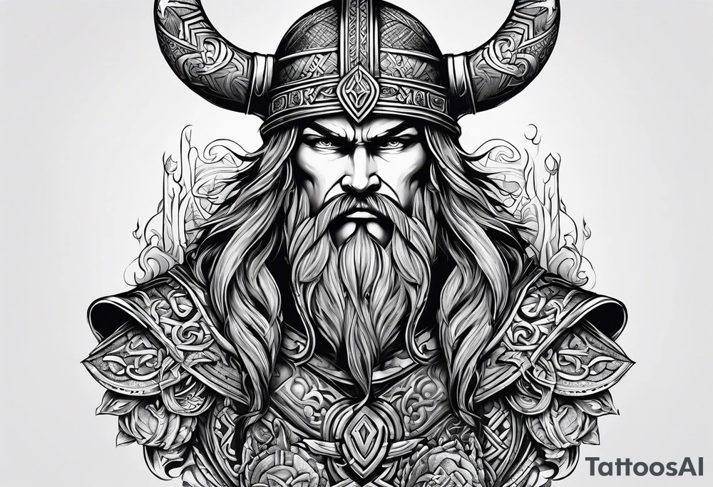 Valhalla viking tattoo idea
