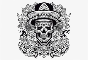 gangsta mexican style tattoo for chest tattoo idea