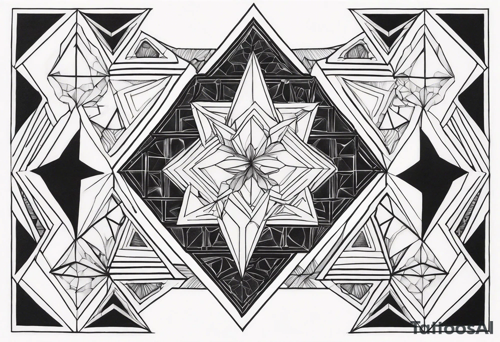 Geometric Shapes tattoo idea