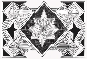 Geometric Shapes tattoo idea