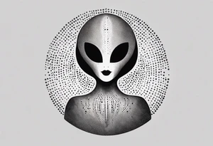 alien alphabet tattoo idea