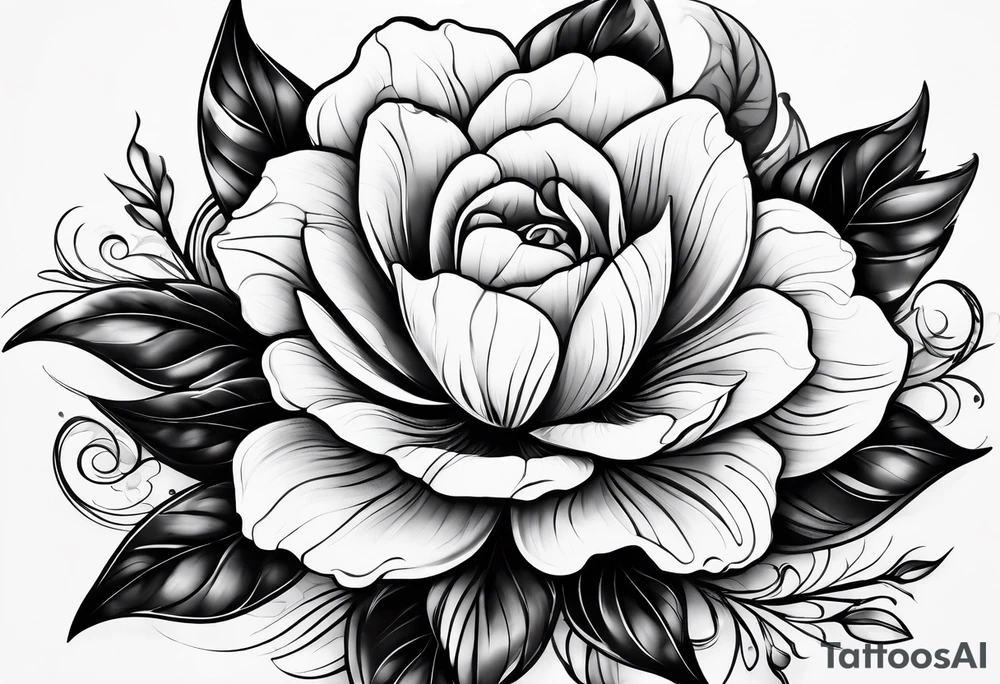 a flower within a galaxy. the galaxy should be bigger, the tattoo will fit on a leg tattoo idea