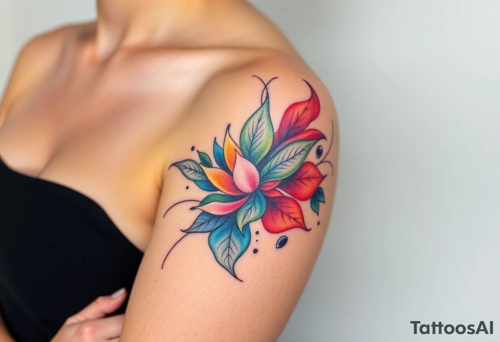 Desenhe uma tatuagem que simbolize força, liberdade e conexão com a multiplicidade da vida, incorporando elementos abstratos e fluidos, com linhas que sugiram movimento e transformação contínua. Evite clichês e busque um design original e significativo. tattoo idea