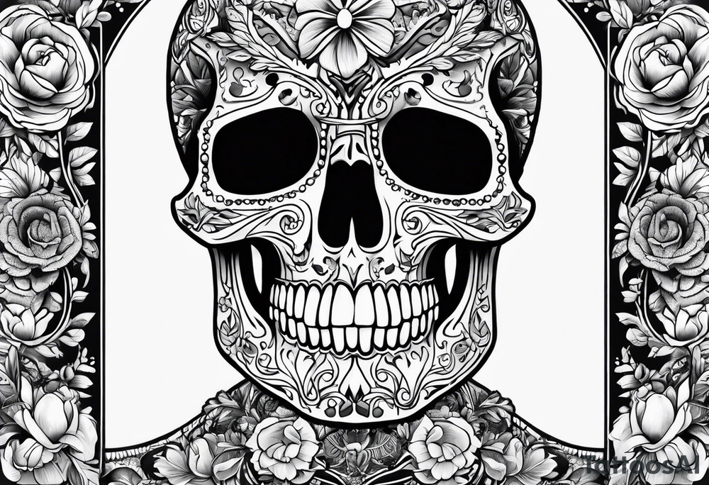 Skelton hand tattoo idea