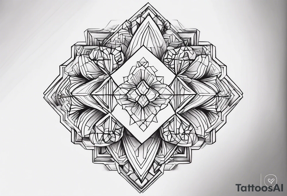 SMALL hearts of 6 that connect to each other tattoo idea
