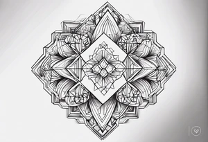 SMALL hearts of 6 that connect to each other tattoo idea