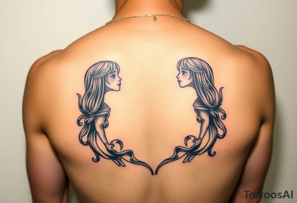 Naked women , torso Only tattoo idea