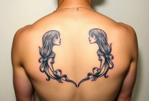 Naked women , torso Only tattoo idea