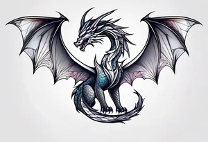 dragon winged tattoo idea