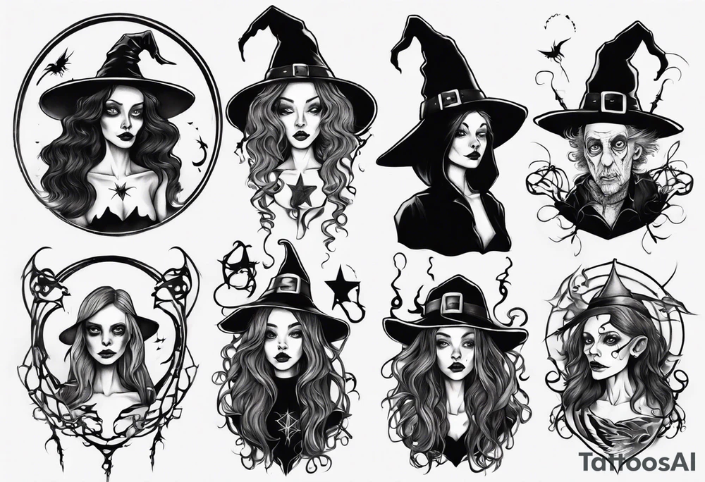 witch tattoo idea