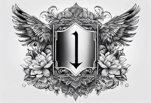 full body back tattoo rectangle shape tattoo idea