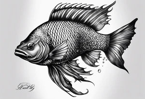 Aquatic animal tattoo idea