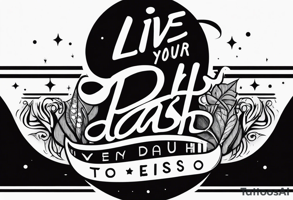 Text that says “-live your dash-“ tattoo idea