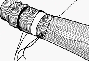 needle and thread tattoo idea