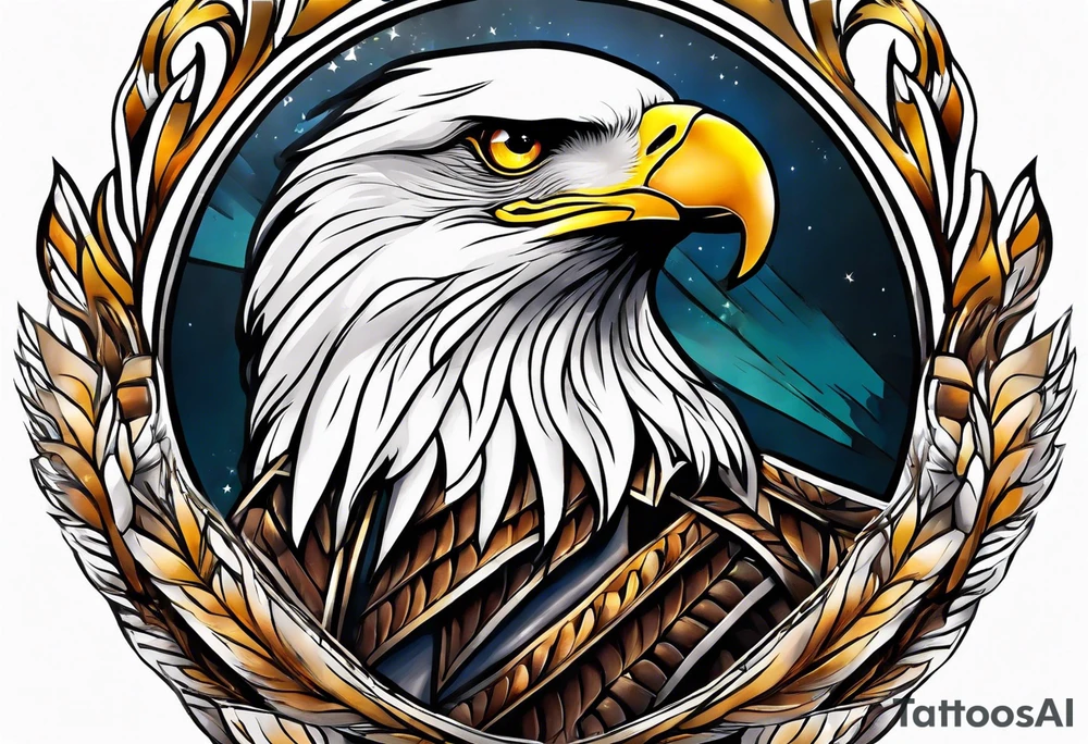 a soaring eagle tattoo idea