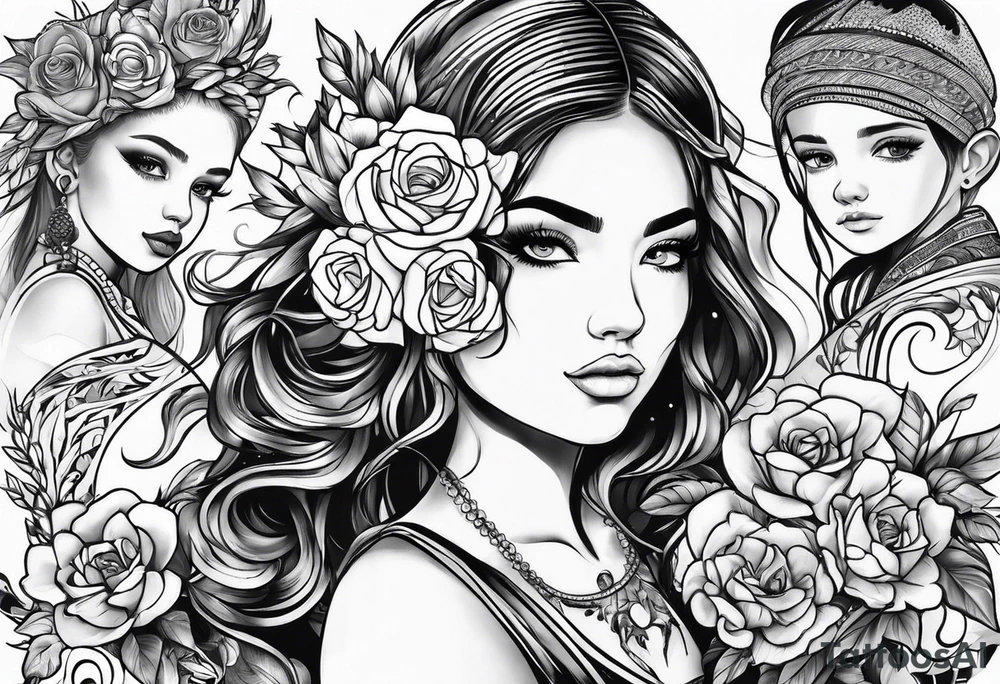 representation of 5 kids tattoo idea