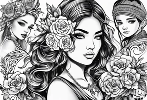 representation of 5 kids tattoo idea