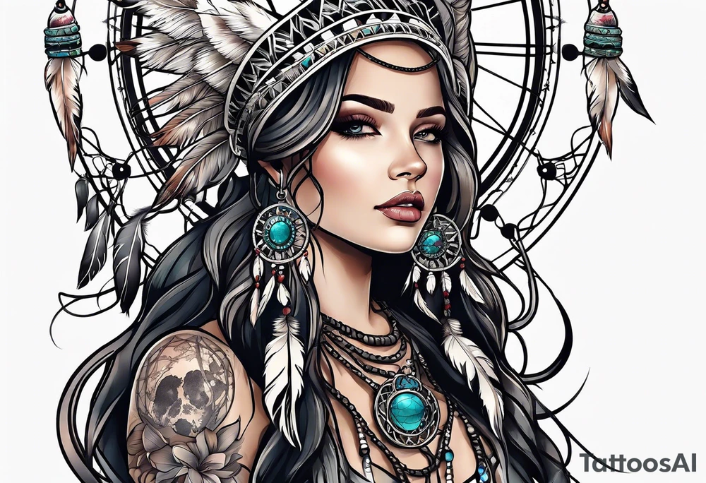 Dream catcher tattoo idea