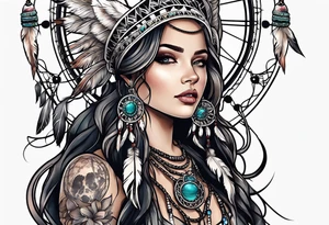 Dream catcher tattoo idea