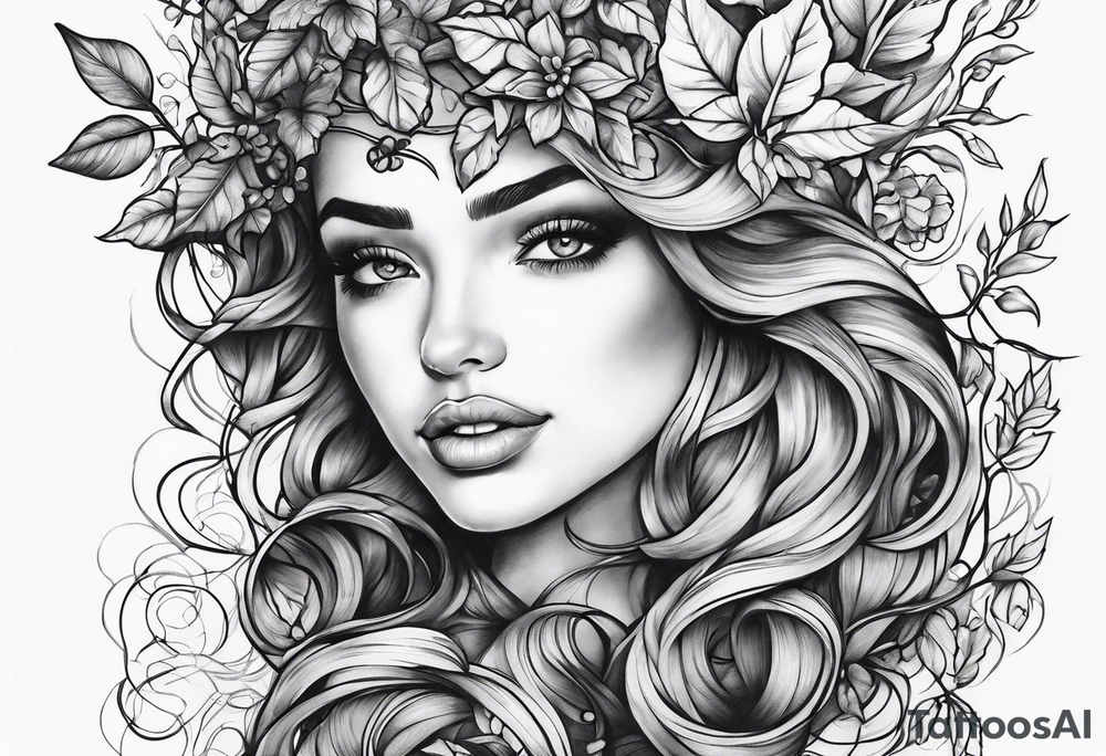 Vine work tattoo idea