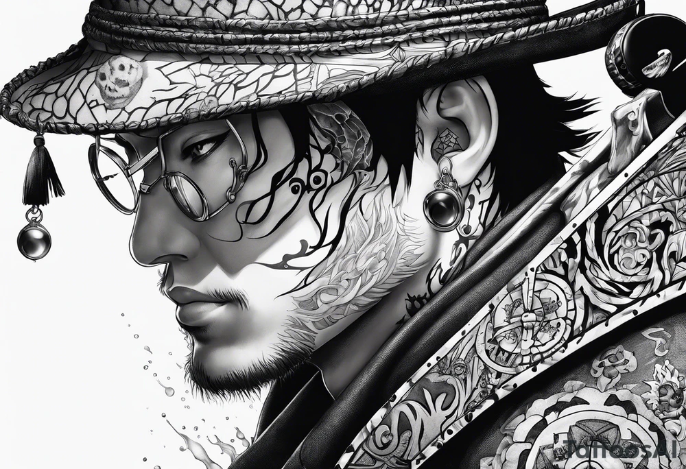 trafalgar d water law tattoo tattoo idea