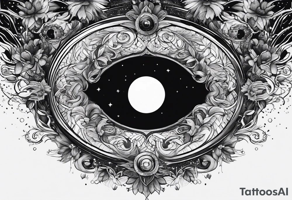 black hole tattoo idea