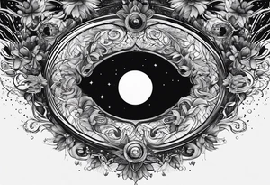 black hole tattoo idea