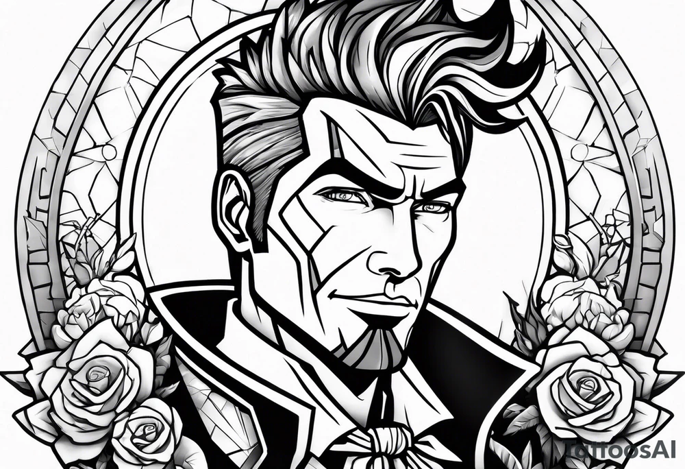 Borderlands handsome jack tattoo idea