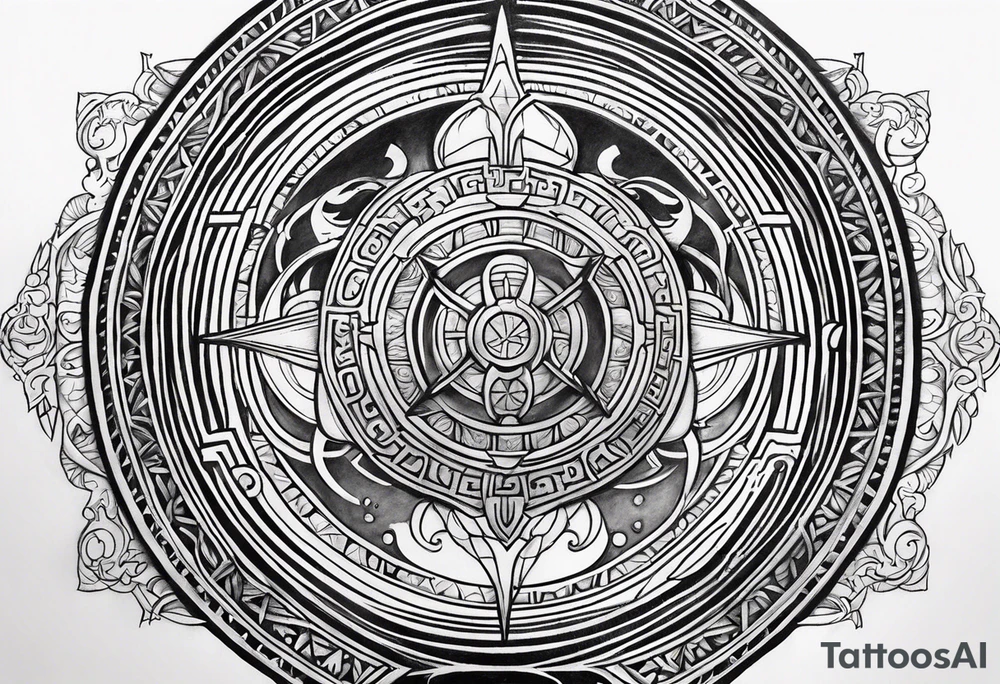 “Carpe Diem” Latin writing with Jedi order logo in the middle tattoo idea