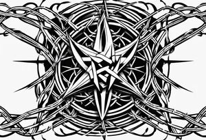 Simple barbed wire tattoo idea