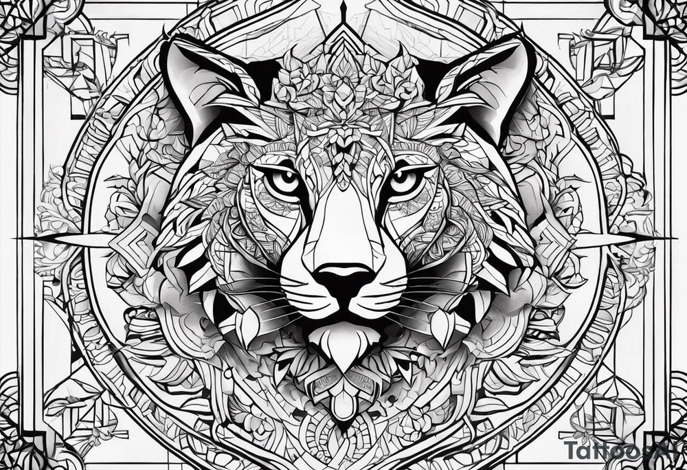 Силуэт черной кошки с крыльями бабочки tattoo idea