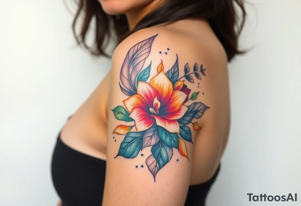 Desenhe uma tatuagem que simbolize força, liberdade e conexão com a multiplicidade da vida, incorporando elementos abstratos e fluidos, com linhas que sugiram movimento e transformação contínua. Evite clichês e busque um design original e significativo. tattoo idea