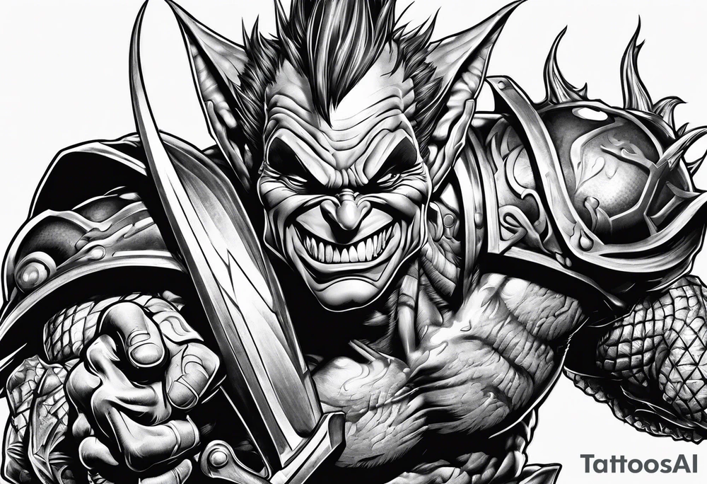 Green goblin tattoo idea
