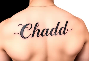 Boyfriend name chad tattoo idea