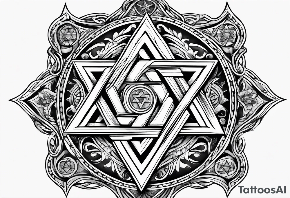 Star of David tattoo idea