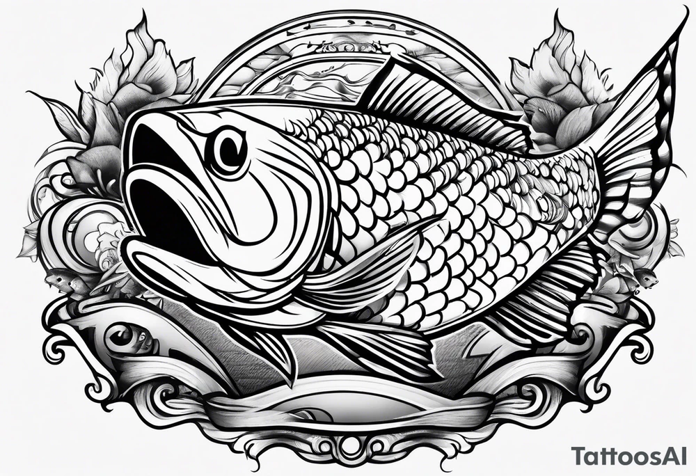 fishing tattoo idea