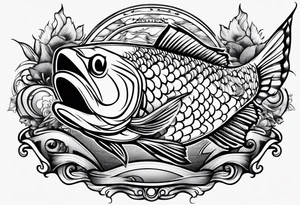 fishing tattoo idea