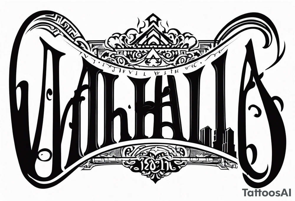 Valhalla steps gates tattoo idea