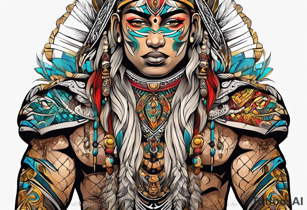 discipline consistency tribal tattoo idea