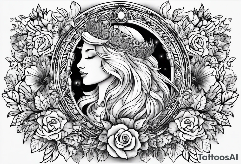 A tattoo representing the meaning of my childrens names , Heidi, Leo and Florence tattoo idea