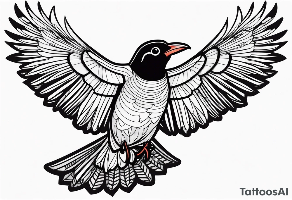 alpine chough tattoo idea