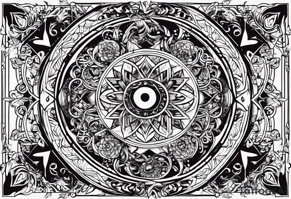 I want to combine elements that represent my mother's last name, which originates from Lebanon, and my father's last name which is German tattoo idea