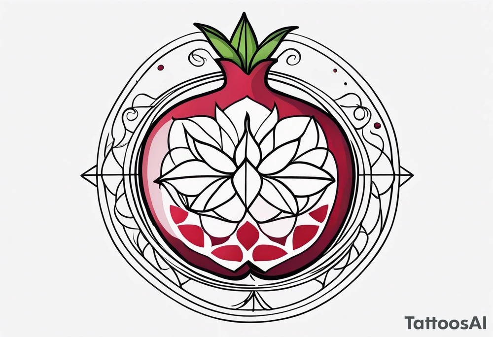 strength, small, nuanced, pomegranate, elegant, armenian, pisces, long tattoo idea