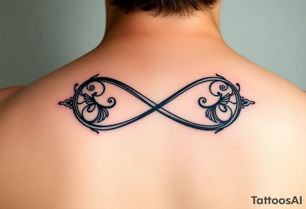 an infinity symbol with
Dolores 08.30.1932 – 01.30.2022
Audrey 07.18.1935 – 08.21.2022 tattoo idea