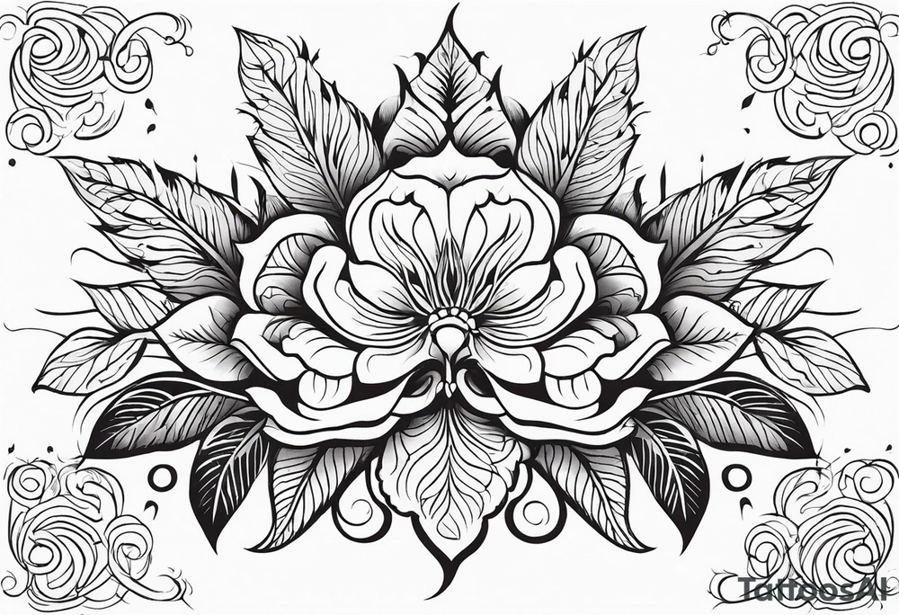 Ojibwe floral tattoo idea