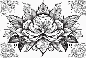 Ojibwe floral tattoo idea