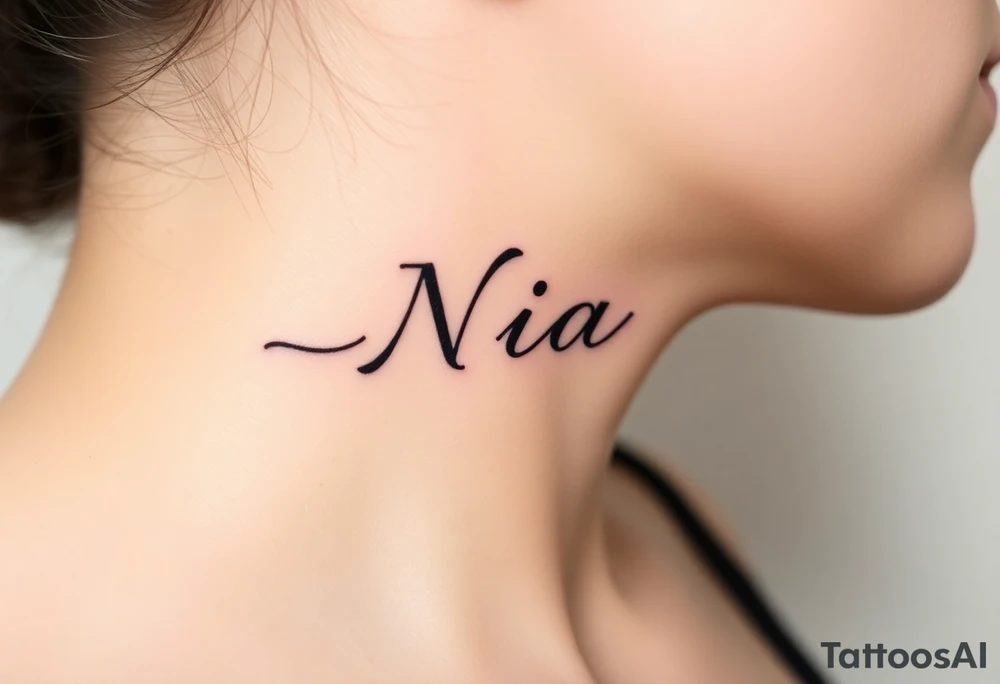 name Nia tattoo idea