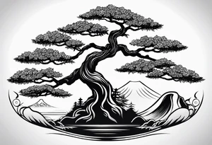 ukiyoe, bonsai tattoo idea